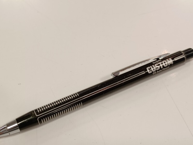 super CUSTOM 05 Auto Pencil 三菱製シャープペンシル 三菱鉛筆スーパーカスタムオートペンシルを見つけた【前編